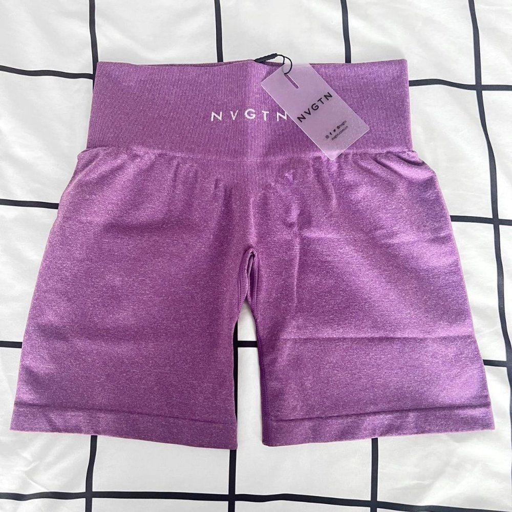NWT NVGTN Violet Pro Seamless Gym Shorts XS